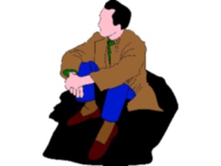 Sticker Custom Preview Image #101359 People General Man Sitting1