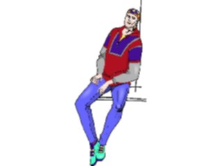 Sticker Custom Preview Image #101362 People General Man Sitting4