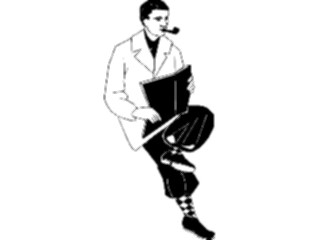 Sticker Custom Preview Image #101364 People General Man Smoking Pipe1