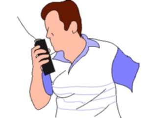 Sticker Custom Preview Image #101424 People General Manwith Walkie Talkie1