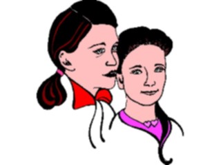 Sticker Custom Preview Image #101475 People General Mother Daughter2