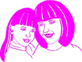 Sticker Custom Preview Image #101476 People General Mother Daughter3