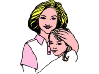 Sticker Custom Preview Image #101477 People General Mother Daughter4