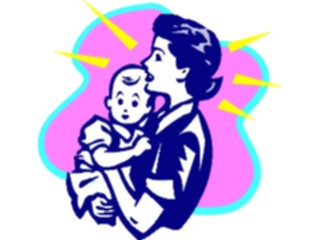 Sticker Custom Preview Image #101478 People General Mother Holding Baby1