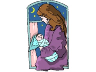Sticker Custom Preview Image #101481 People General Mother Holding Baby4