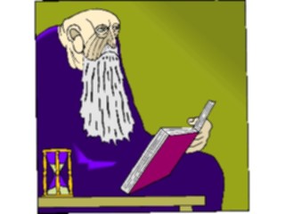 Sticker Custom Preview Image #101494 People General Old Man Reading