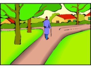 Sticker Custom Preview Image #101535 People General Walkingin Park1