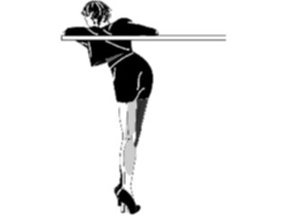 Sticker Custom Preview Image #101565 People General Woman Back View1