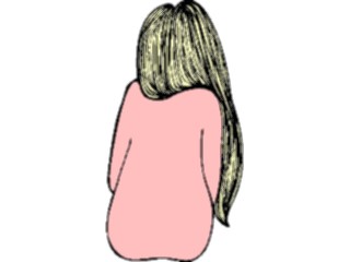 Sticker Custom Preview Image #101566 People General Woman Back View2
