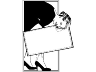 Sticker Custom Preview Image #101569 People General Woman Bending Over Frame