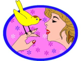 Sticker Custom Preview Image #101570 People General Woman Bird1