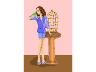 Sticker Custom Preview Image #101572 People General Woman Bird3