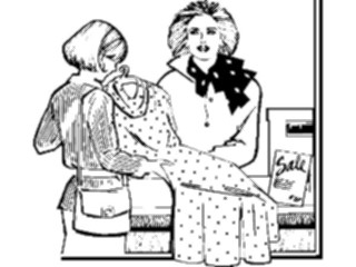 Sticker Custom Preview Image #101574 People General Woman Buyinga Dress