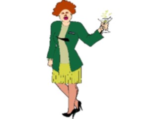 Sticker Custom Preview Image #101579 People General Woman Cocktail
