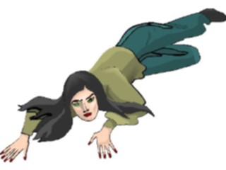 Sticker Custom Preview Image #101581 People General Woman Crawling
