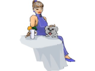 Sticker Custom Preview Image #101592 People General Woman Dog1