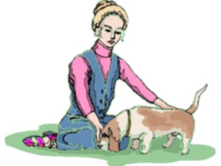 Sticker Custom Preview Image #101594 People General Woman Dog3