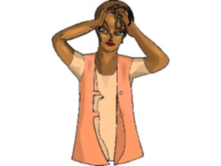 Sticker Custom Preview Image #101604 People General Woman Fixing Hair
