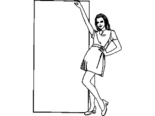 Sticker Custom Preview Image #101606 People General Woman Frame2