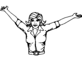 Sticker Custom Preview Image #101610 People General Woman Gesturing1