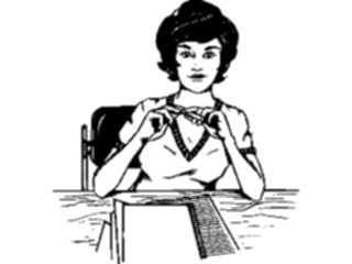 Sticker Custom Preview Image #101615 People General Woman Holding Cigarette