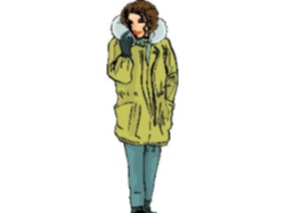 Sticker Custom Preview Image #101629 People General Womanin Coat1