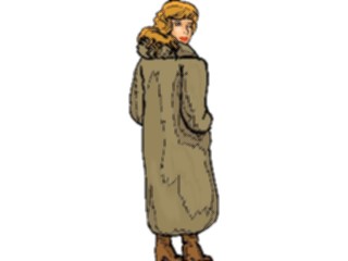 Sticker Custom Preview Image #101630 People General Womanin Coat2