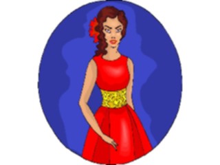 Sticker Custom Preview Image #101672 People General Womanin Dress36