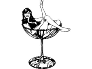 Sticker Custom Preview Image #101740 People General Womanin Glass