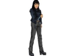 Sticker Custom Preview Image #101749 People General Womanin Leather Jacket
