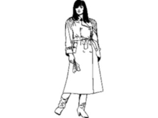 Sticker Custom Preview Image #101754 People General Womanin Raincoat