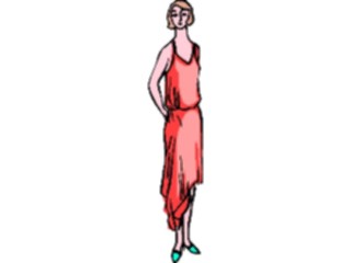 Sticker Custom Preview Image #101755 People General Womanin Red Dress