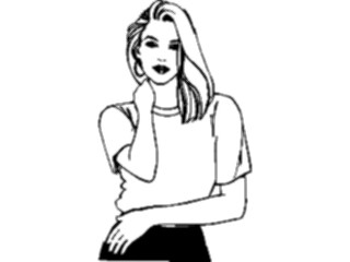 Sticker Custom Preview Image #101756 People General Womanin Shirt