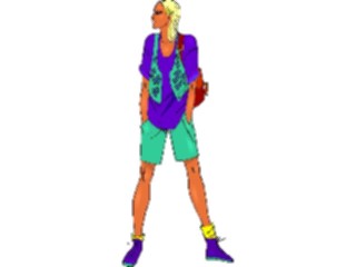 Sticker Custom Preview Image #101757 People General Womanin Shorts1