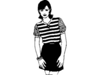 Sticker Custom Preview Image #101759 People General Womanin Skirt1