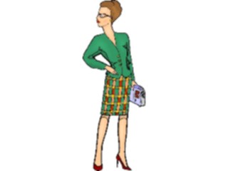 Sticker Custom Preview Image #101763 People General Womanin Skirt Jacket