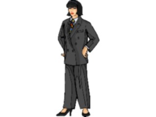 Sticker Custom Preview Image #101765 People General Womanin Suit2