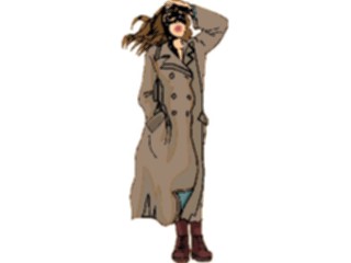 Sticker Custom Preview Image #101777 People General Womanin Trench Coat2