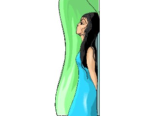 Sticker Custom Preview Image #101788 People General Woman Leaningon Wall