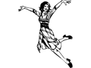 Sticker Custom Preview Image #101789 People General Woman Leaping