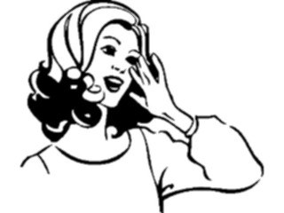 Sticker Custom Preview Image #101790 People General Woman Listening