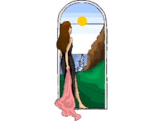 Sticker Custom Preview Image #101791 People General Woman Lookingat Sunset