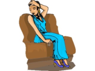 Sticker Custom Preview Image #101800 People General Womanon Sofa2