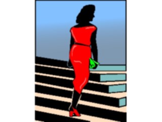 Sticker Custom Preview Image #101801 People General Womanon Stairs