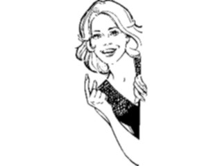 Sticker Custom Preview Image #101805 People General Woman Pointing1