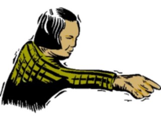 Sticker Custom Preview Image #101808 People General Woman Pointing4