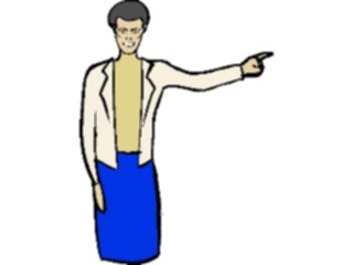 Sticker Custom Preview Image #101809 People General Woman Pointing5