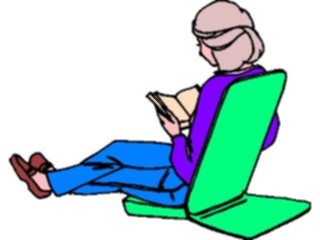 Sticker Custom Preview Image #101830 People General Woman Reading Book7