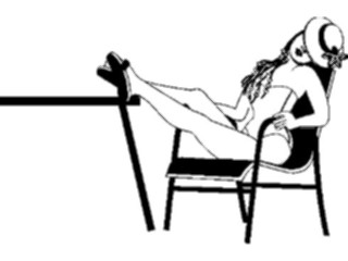 Sticker Custom Preview Image #101833 People General Woman Relaxing1
