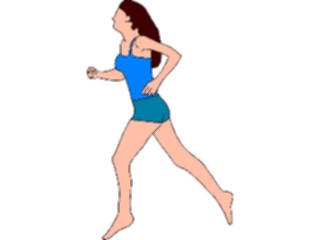 Sticker Custom Preview Image #101837 People General Woman Running1